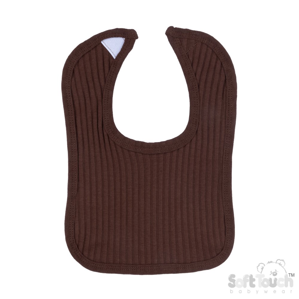 P4600-CH: Chocolate Ribbed Velcro Bib P4600-CH: Chocolate Ribbed Velcro Bib